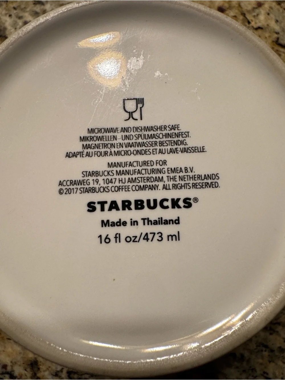 Starbucks Bucharest coffee mug from the